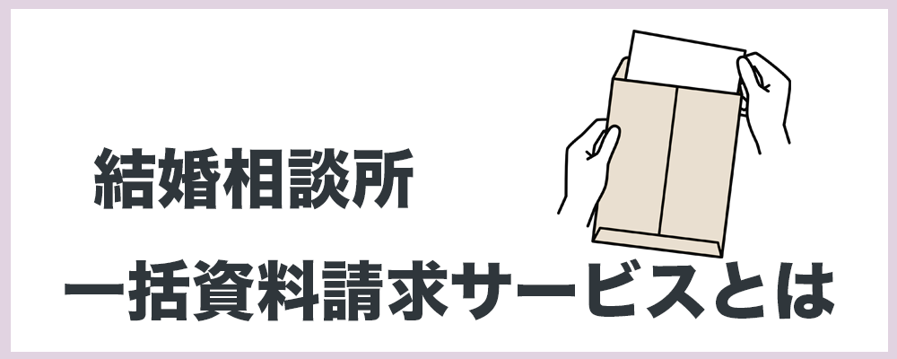 結婚相談所の一括請求サービスとはのトップ画面