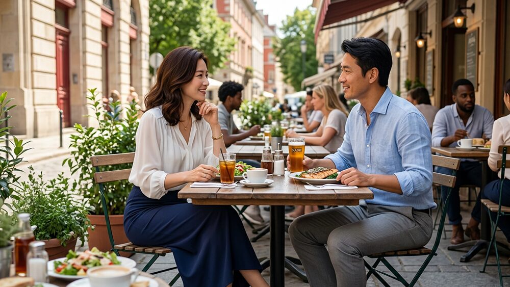 カフェ・ランチデートで女性のコーデ例