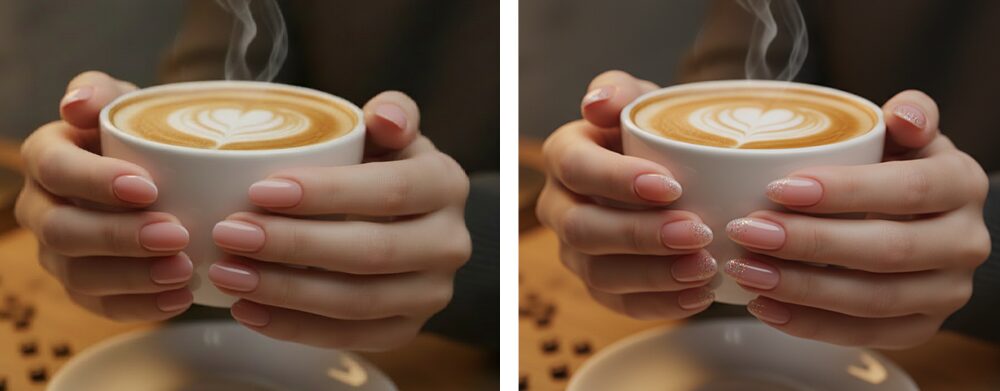 綺麗なネイルのサンプル画像